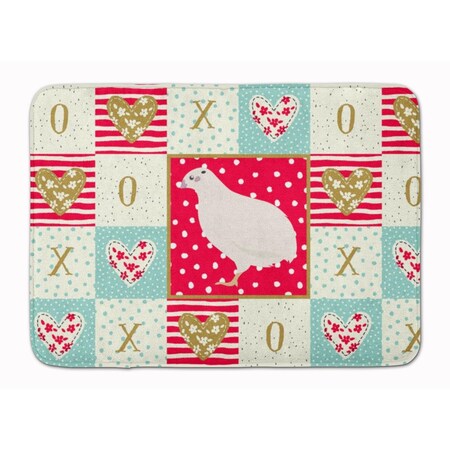 Carolines Treasures 19 x 27 in. Texas Quail Love Machine Washable Memory Foam Mat CK5384RUG